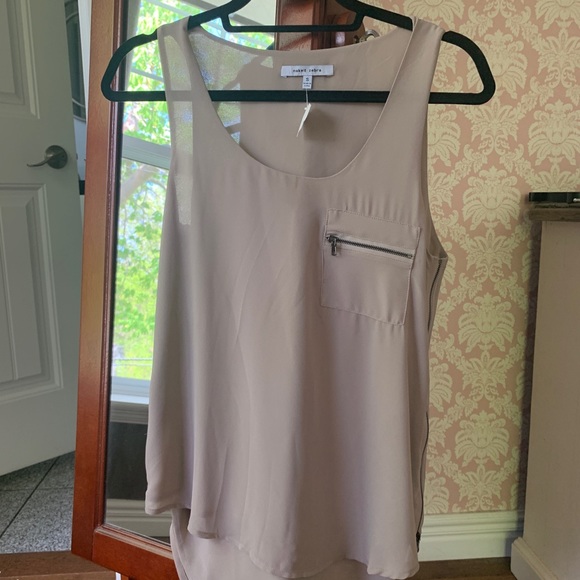 Flowy chiffon naked zebra tank - Picture 1 of 6